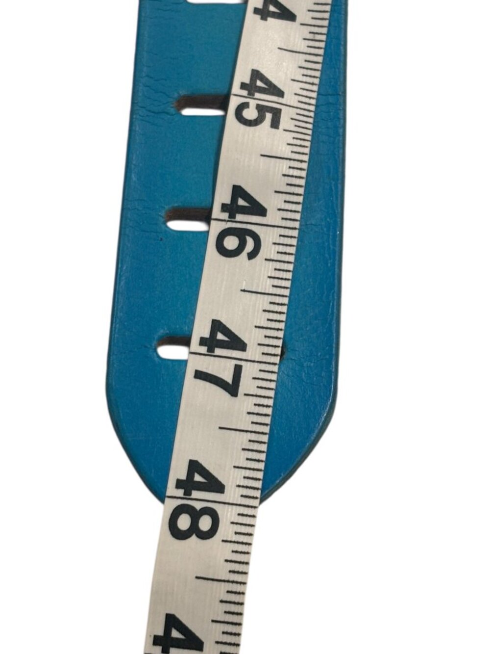 Linea Pelle Blue Leather Belt – Size M/L – Genuine Leather - Picture 5 of 7